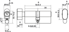 Bộ Khóa Tay Nắm Cửa DIY Set B Hafele 499.63.613