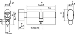 Bộ Khóa Tay Nắm Cửa DIY Set B Hafele 499.63.614