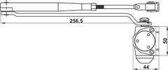 Tay Đẩy Hơi Cùi Chỏ 80Kg DC413 Hafele 489.30.036