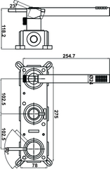 Bộ Sen Âm Tường Kèm Sen Tay Retro Hafele 589.15.300
