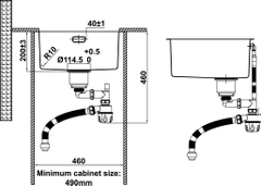 Chậu Rửa Chén Bát Inox HS24-SSN1S-440 Hafele 567.24.447