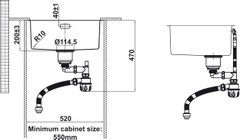 Chậu Rửa Chén Bát Inox HS24-SSN1S-490 Hafele 567.24.417