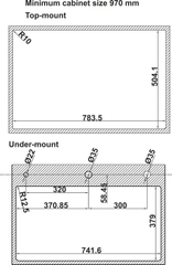 Chậu Rửa Chén Bát Inox WF R10 HS25-SSN1S-8052 Hafele 567.24.488