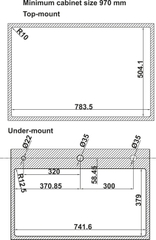 Chậu Rửa Chén Bát Inox WF R10 HS25-SSN1S-8052 Hafele 567.24.489