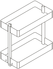 Kệ Đựng Gia Vị Maxi Agent 400mm Hafele 545.14.324