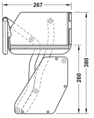 Kệ Nâng Hạ Imove 900mm Hafele 504.68.378