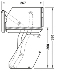 Kệ Nâng Hạ Imove 700mm Hafele 504.68.374