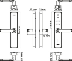 Khóa Điện Tử Zenith-ML2501W Hafele 499.21.225