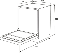 Máy rửa chén Hafele HDW-F6012G 535.29.672