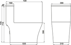 Bồn Cầu 1 Khối Sapporo II Hafele 588.79.416