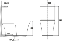 Bồn Cầu 1 Khối Hafele 588.82.438