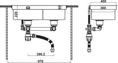 Chậu SUS WS R10 HS25-SSN2S-8744_BRUSH Hafele 567.94.022
