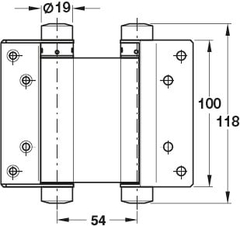 Bản Lề Bật 2 Chiều 4'' Hafele 927.97.020