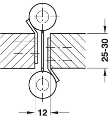 Bản Lề Bật 2 Chiều 4'' Hafele 927.97.020