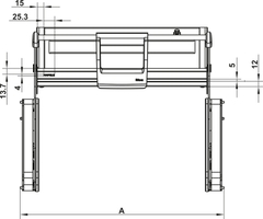 Kệ Nâng Hạ Imove 700mm Hafele 504.68.374