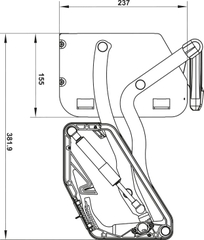 Kệ Nâng Hạ Imove 800mm Hafele 504.68.376
