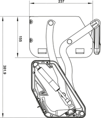 Kệ Nâng Hạ Imove 700mm Hafele 504.68.374
