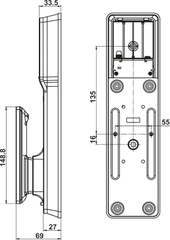 Khóa Điện Tử MP2503B Hafele 912.21.046