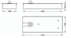 Bản Lề Sàn 80Kg EN2 Hafele 932.79.020