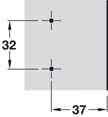 Đế Bản Lề Mettalla SM Hafele 311.71.540