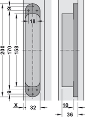 Bản lề âm TE540 3D, SSS Hafele 924.17.225