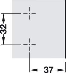 Đế Bản Lề Mettalla SM Hafele 311.71.540