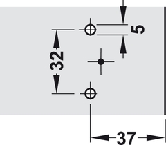 Đế Bản Lề Metalla A Hafele 311.01.080