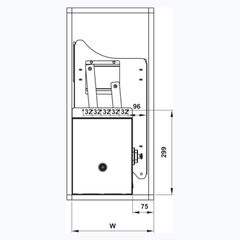 Giá bát nâng hạ Hafele 504.76.013