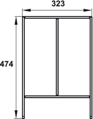 Khay chia ngăn kéo rộng 400mm Hafele 552.52.303