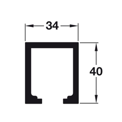 Hệ thống cửa trượt Hafele 940.80.200