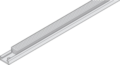 Nẹp cửa chắn bụi 2.5m Hafele 406.41.808