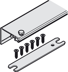 Concepta connec.track silv.1 do.55/650mm Hafele 408.30.243