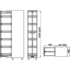 Tủ Đồ Khô Kara Pull Hafele 595.80.803