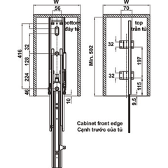 Tủ Đồ Khô Kara Pull Hafele 595.80.803