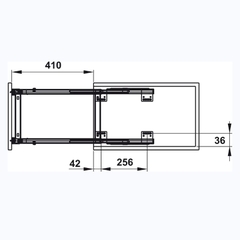 Kệ đựng gia vị Hafele 549.20.231 - Cho chiều rộng tủ 200 mm