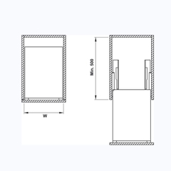 Kệ đựng gia vị Hafele 549.20.231 - Cho chiều rộng tủ 200 mm