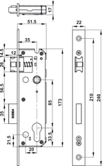 Khóa Điện Tử DL6600- TC Hafele 912.20.145 - Đã gồm pin