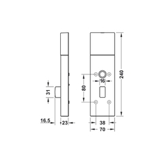Khóa điện tử Hafele 917.63.011