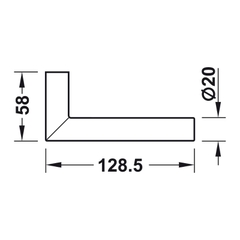 Khóa điện tử tay nắm ngoài Hafele 917.63.603
