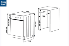 Máy rửa chén bán âm Hafele HDW-HI60C 533.23.120