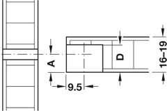 Thân O6LK =KL Hafele 263.21.826