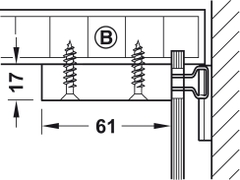 Bas Treo Tủ Tường 130Kg Hafele 290.00.740