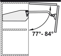 Chặn góc mở Free Fold Hafele 372.37.060