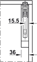 Bộ Tay Nâng Free Flap 3.15 Hafele 493.05.850