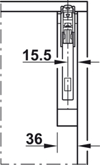 Bộ Tay Nâng Free Flap 3.15 Hafele 493.05.863