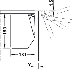 Bộ Tay Nâng Free Flap 3.15 Hafele 493.05.852