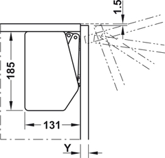 Bộ Tay Nâng Free Flap 3.15 Hafele 493.05.850