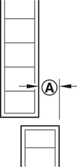 Bộ của lùa pivot DOOR 600mm Hafele 408.07.609