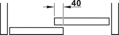Bánh xe F-Line11 12A (xám) Hafele 404.73.321
