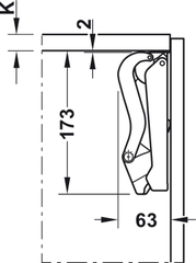 Bộ phụ kiện Free Space 1.8 E PTO (trắng) Hafele 372.27.708